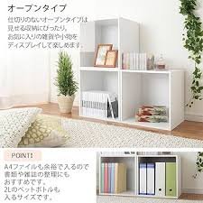 Amazon｜ぼん家具 扉付きキューブボックス 40×40cm