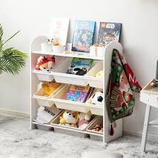 キッズおもちゃ収納ラック 4段タイプ