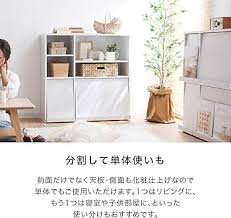 ロウヤ 扉付きディスプレイラック 2個セット