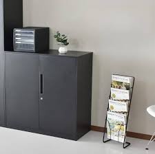 スチールキャビネット 90cm 幅広 奥深 鍵付き