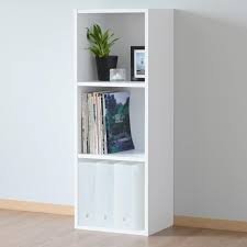 Amazon｜[山善] 3段カラーボックス A4対応 ホワイト