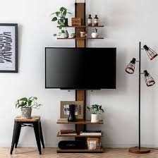 壁寄せ風テレビスタンド 省スペース家具